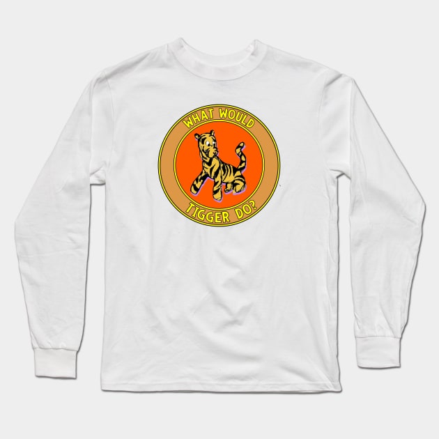 Tigger Long Sleeve T-Shirt by Retro-Matic